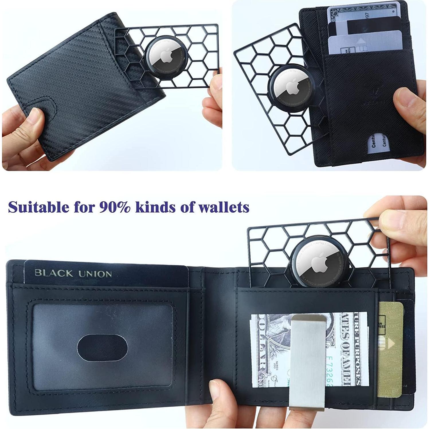 Funda delgada 2PACK para Apple AirTag - HLHGR - Negro