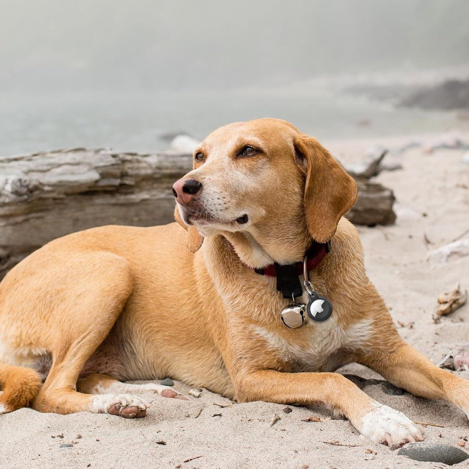 Funda de Silicona MVSSAT para Apple AirTag - Color Negro