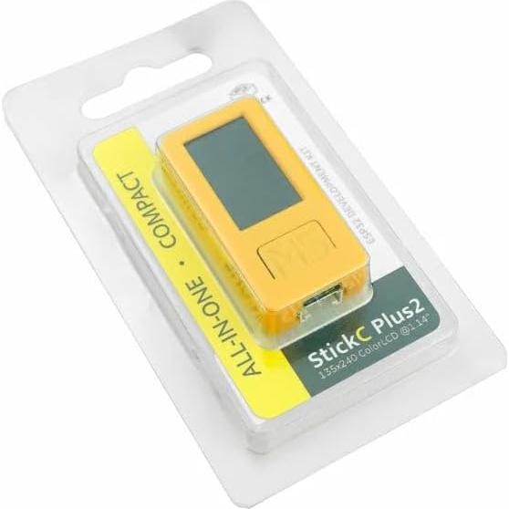 M5Stack M5StickC PLUS2 Kit Desarrollo Mini IoT 200mAh Amarillo