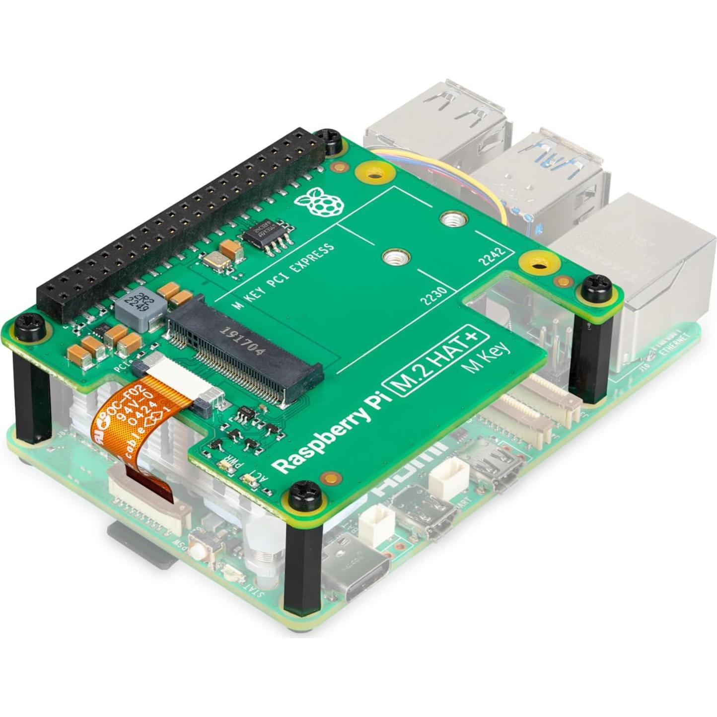 Raspberry Pi M.2 HAT Soporte PCIe 2.0 30g