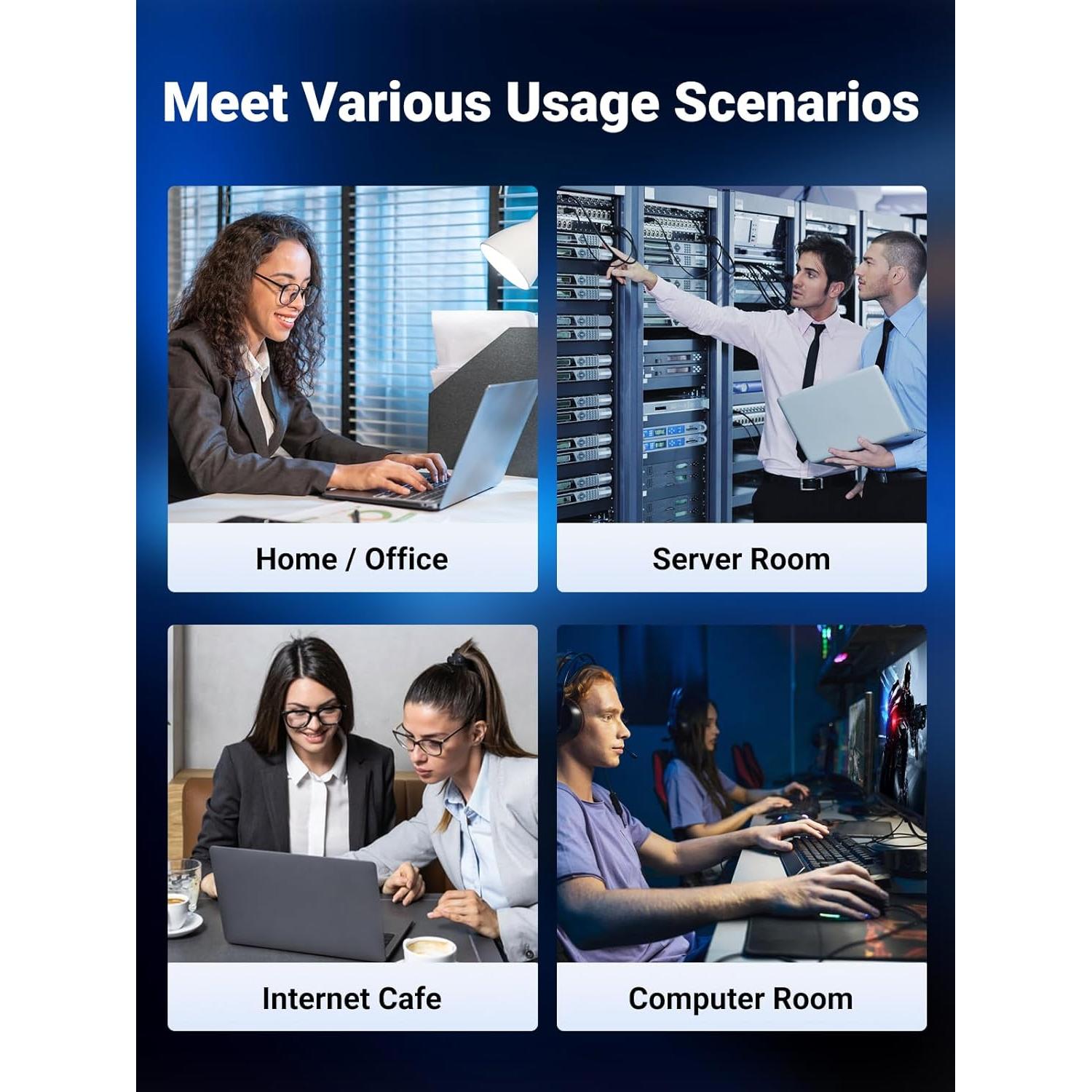 Cable Ethernet UGREEN Cat 8 1.83m 40Gbps Blindado RJ45