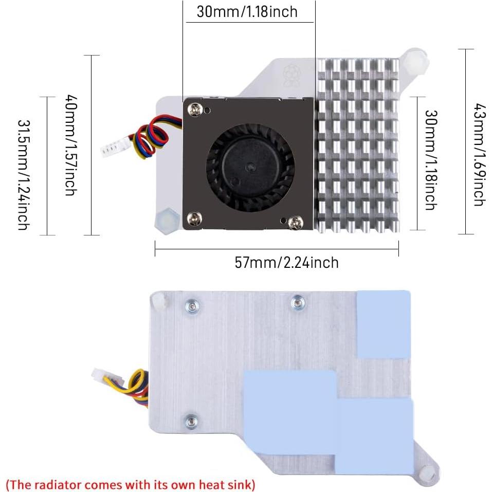 Caja de Metal GeeekPi para Raspberry Pi 5 con Enfriador Activo
