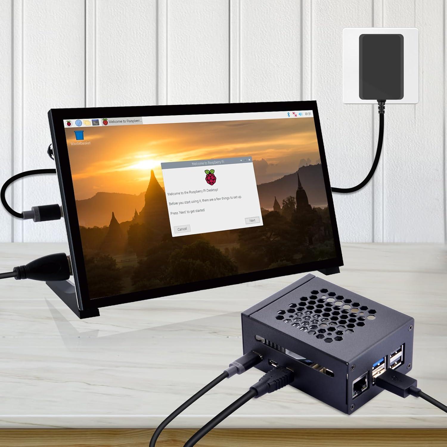 Caja de Metal GeeekPi para Raspberry Pi 5 con Enfriador Activo