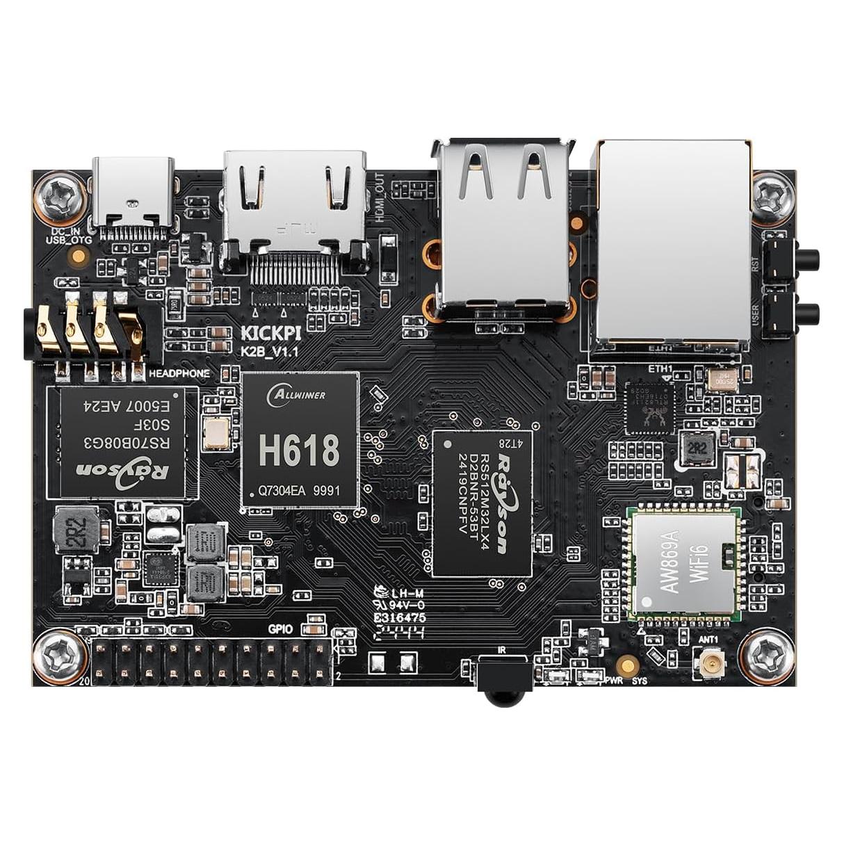 Computadora de Placa Única K2B Allwinner H618 2GB 8GB 4K