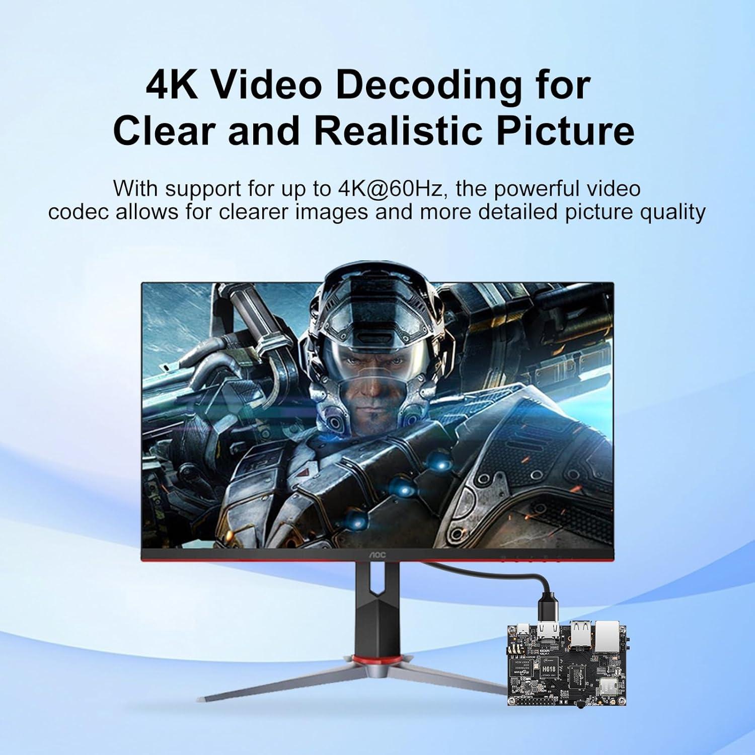 Computadora de Placa Única K2B Allwinner H618 2GB 8GB 4K