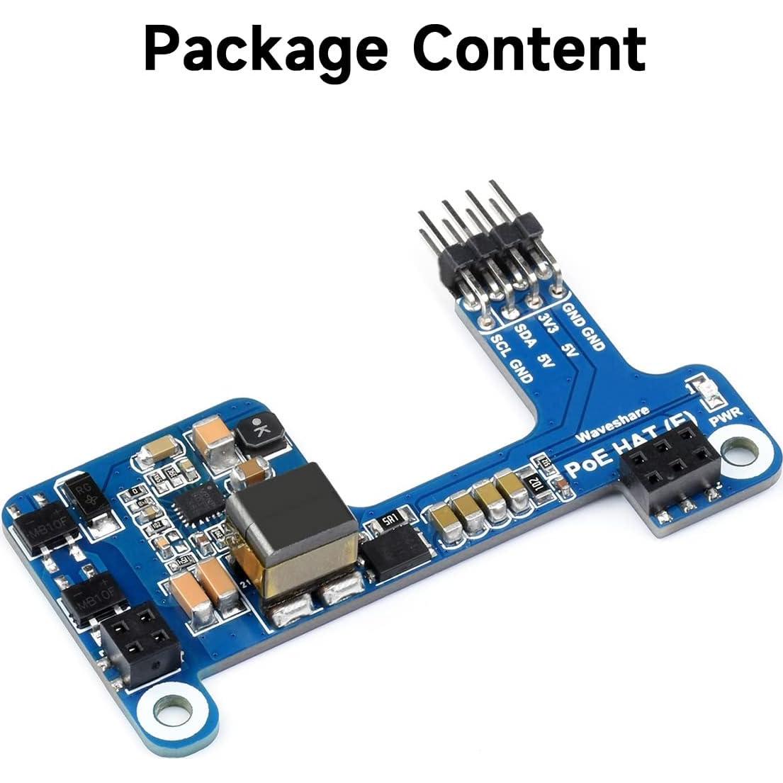 Waveshare PoE HAT (E) para Raspberry Pi 3B+/4B 802.3af