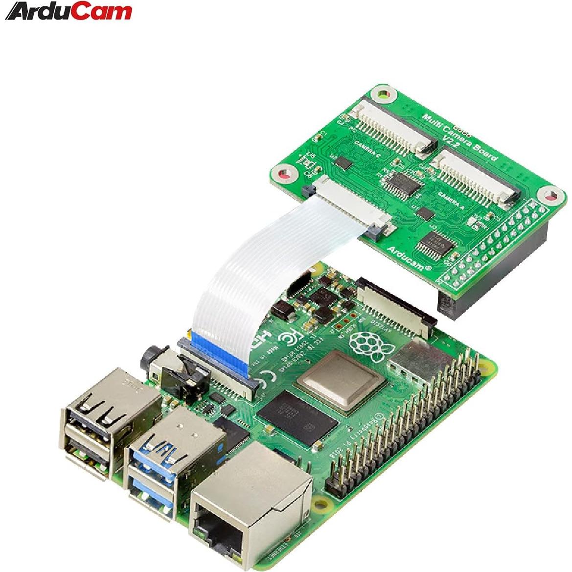 Módulo Adaptador de Múltiples Cámaras Arducam V2.2 para Raspberry Pi