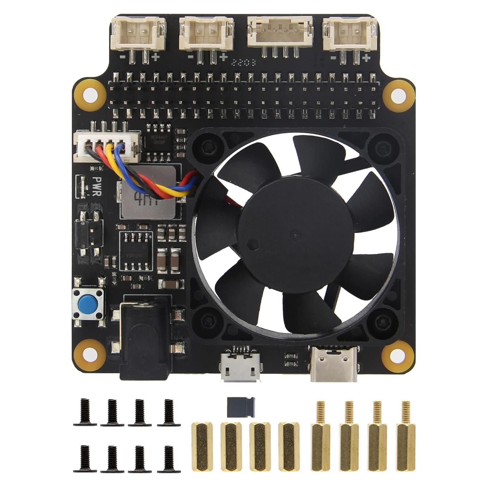 Geekworm X735 V3.0 Placa de Expansión para Raspberry Pi 5/4B/3B+