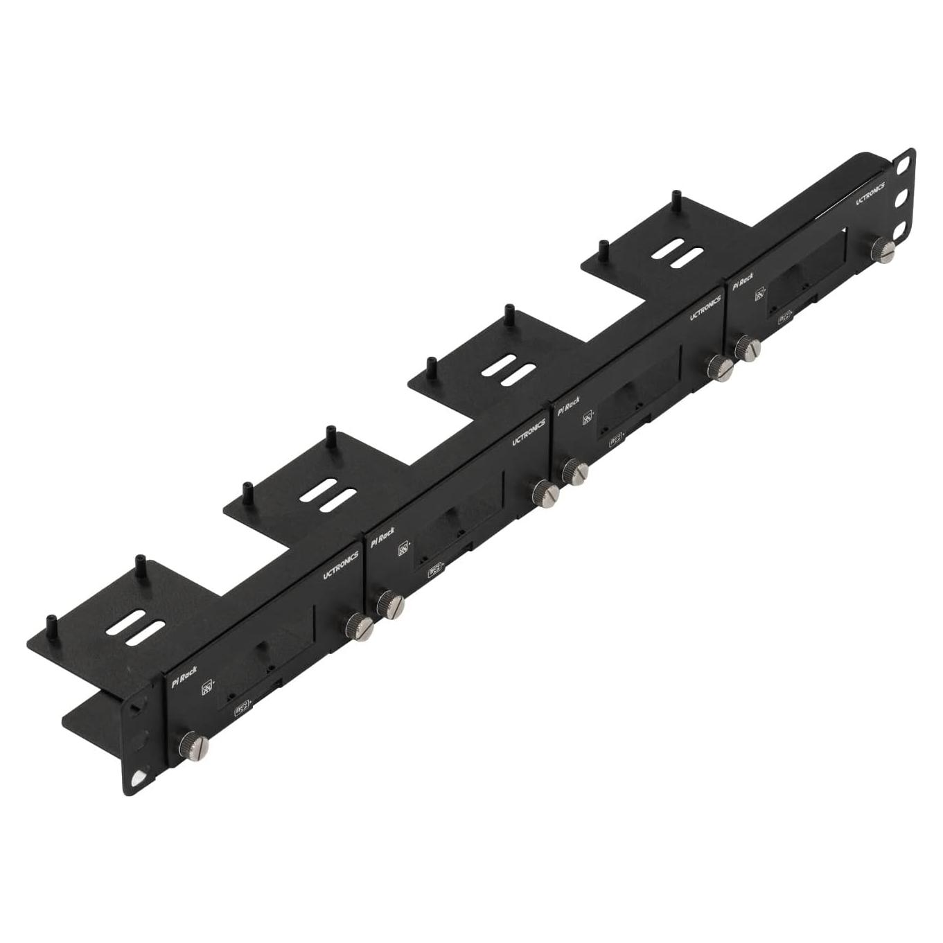 Soporte Rack 1U UCTRONICS para 4 Raspberry Pi - Extraíble