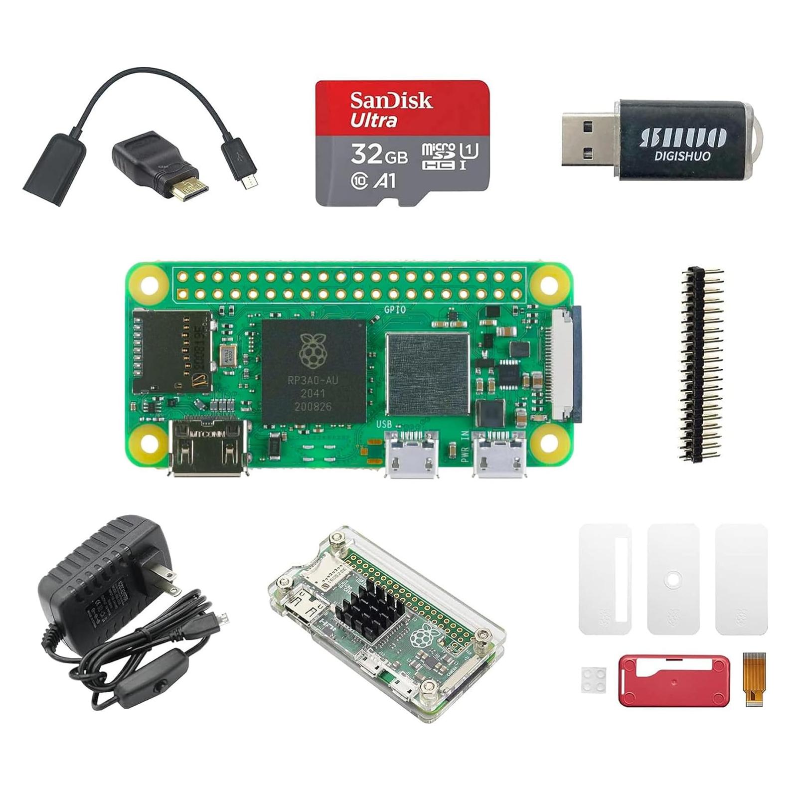 Kit Completo Raspberry Pi Zero 2W DIGISHUO 9 en 1