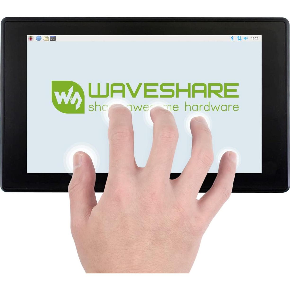 Pantalla Táctil LCD 7" Waveshare 1024x600 HDMI Compatible Raspberry Pi