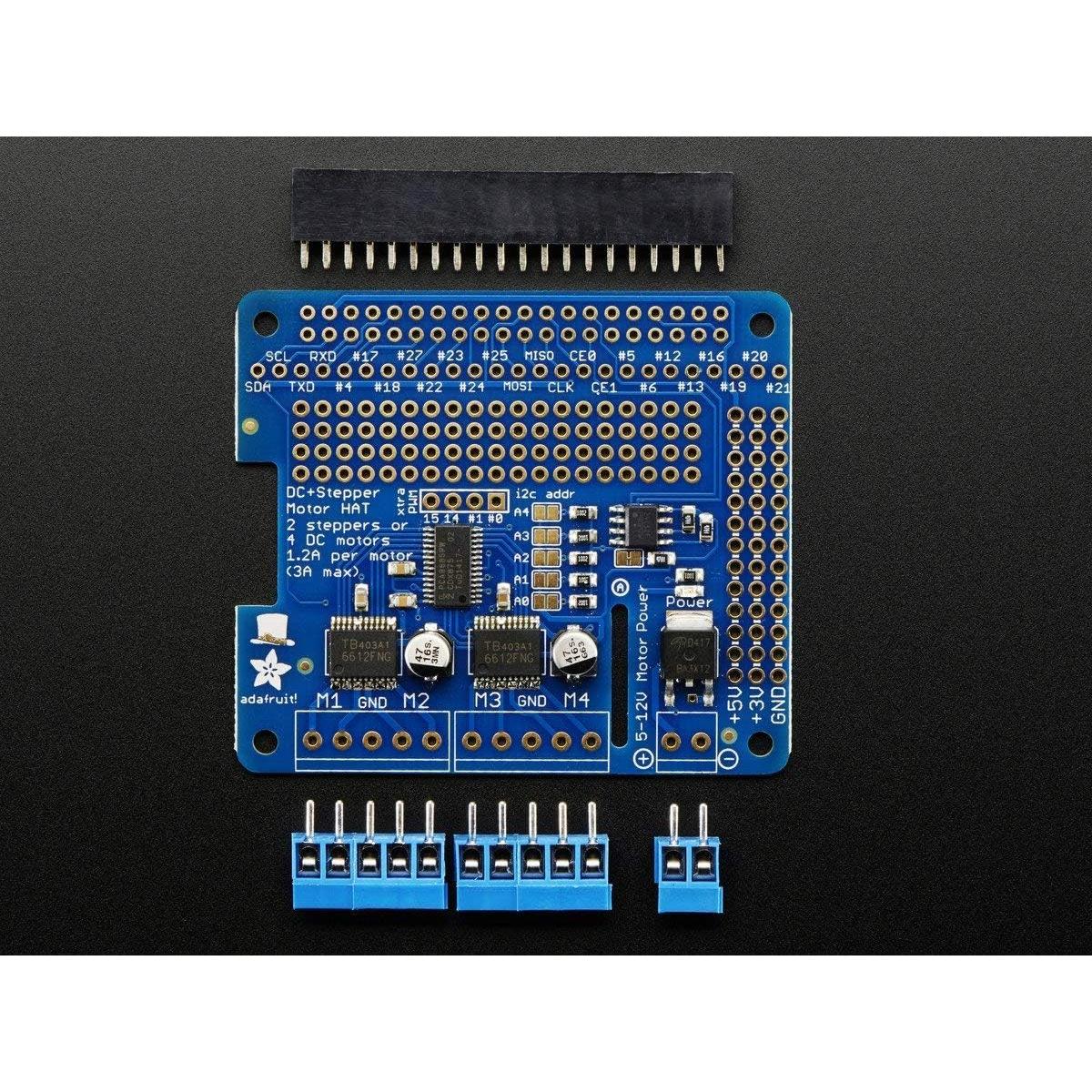 HAT de Motor DC y Paso Adafruit 2348 para Raspberry Pi