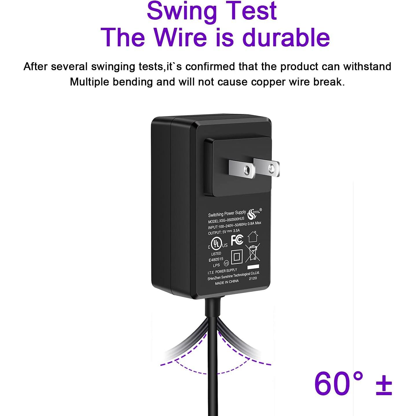 20W 5V 4.0A Power Supply for Raspberry Pi 4/ Orange Pi 5&5B, UL Listed Type C Power Supply with ON/Off Switch for Raspberry Pi 4 Model B 8GB/4GB/2GB/1GB[UL Listed]