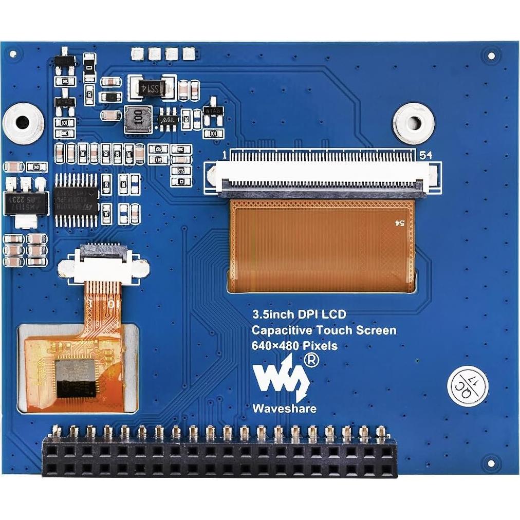 Pantalla táctil LCD 3.5" Waveshare para Raspberry Pi 640x480