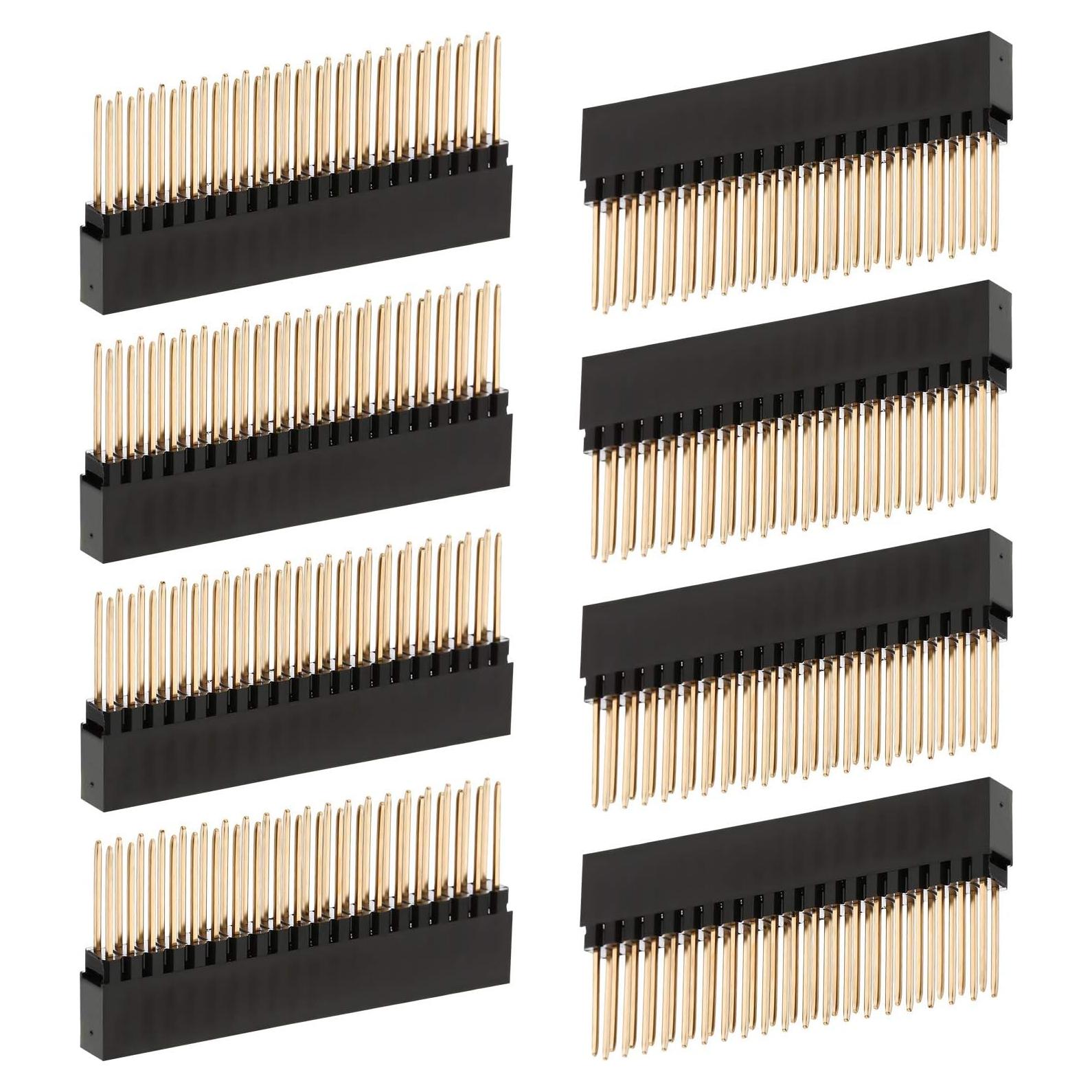 Header apilable hembra extra alta Frienda 8 pcs 2.54 mm