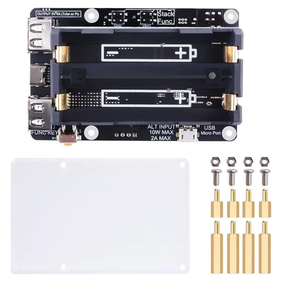 GeeekPi UPS V5 Fuente de Alimentación Ininterrumpida 5V para Raspberry Pi