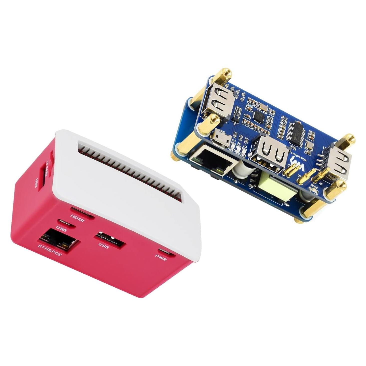 HUB PoE Ethernet USB Waveshare para Raspberry Pi Zero