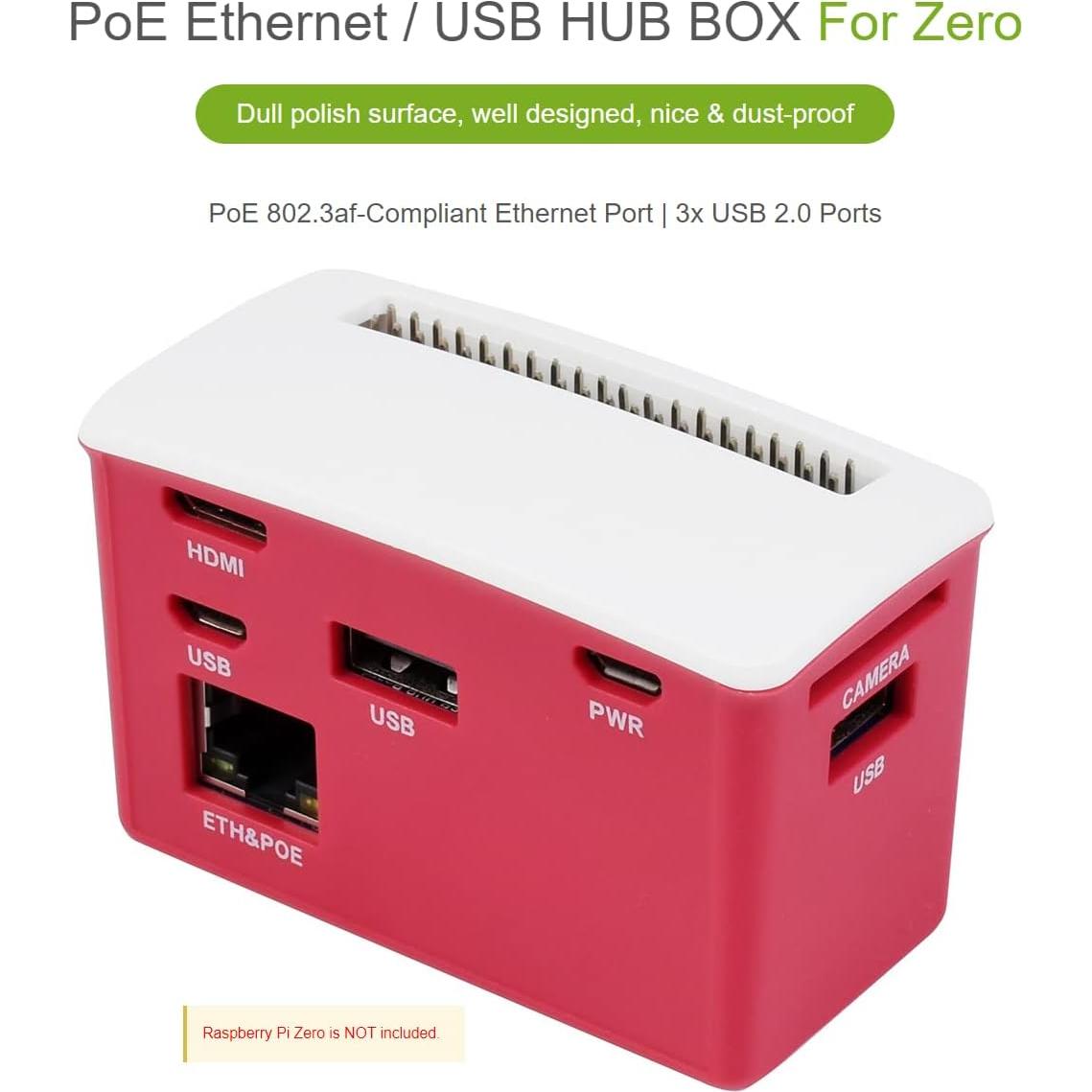 HUB PoE Ethernet USB Waveshare para Raspberry Pi Zero