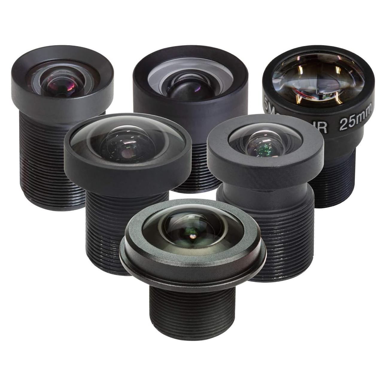 Kit de Lentes Arducam M12 para Cámara Raspberry Pi HQ