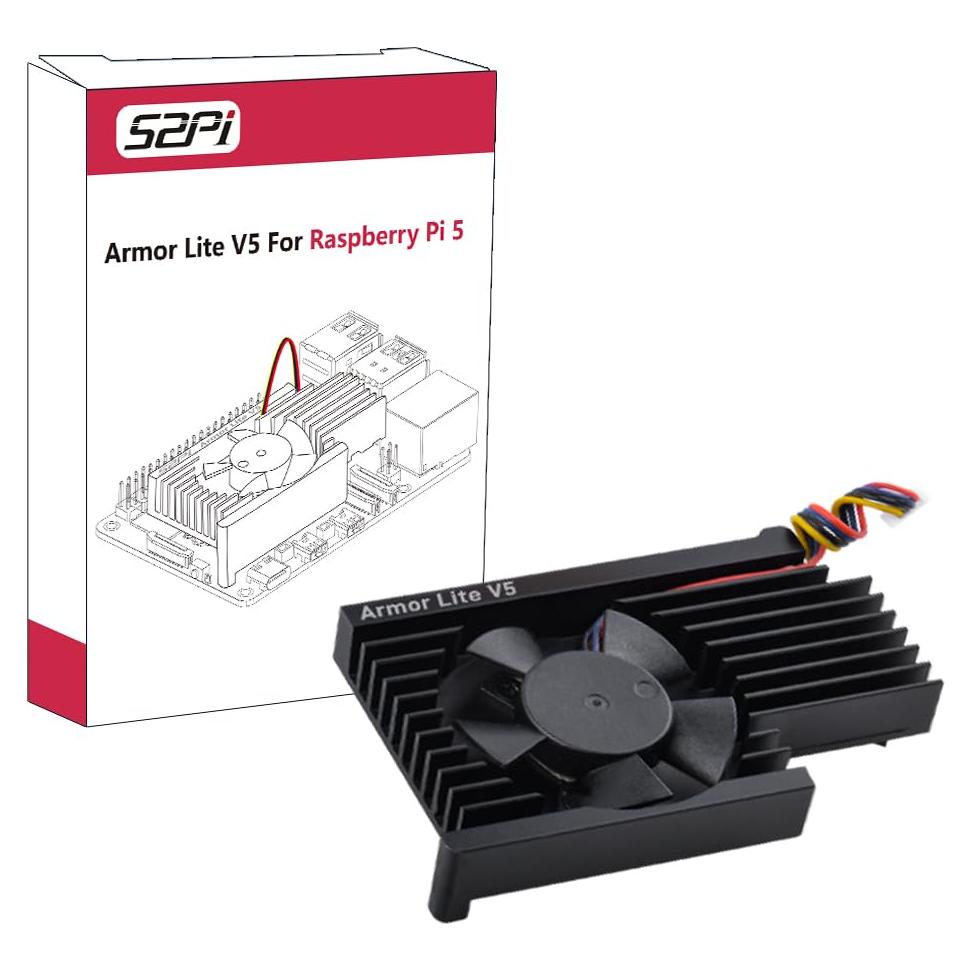 Enfriador Activo GeeekPi Armor Lite V5 para Raspberry Pi 5