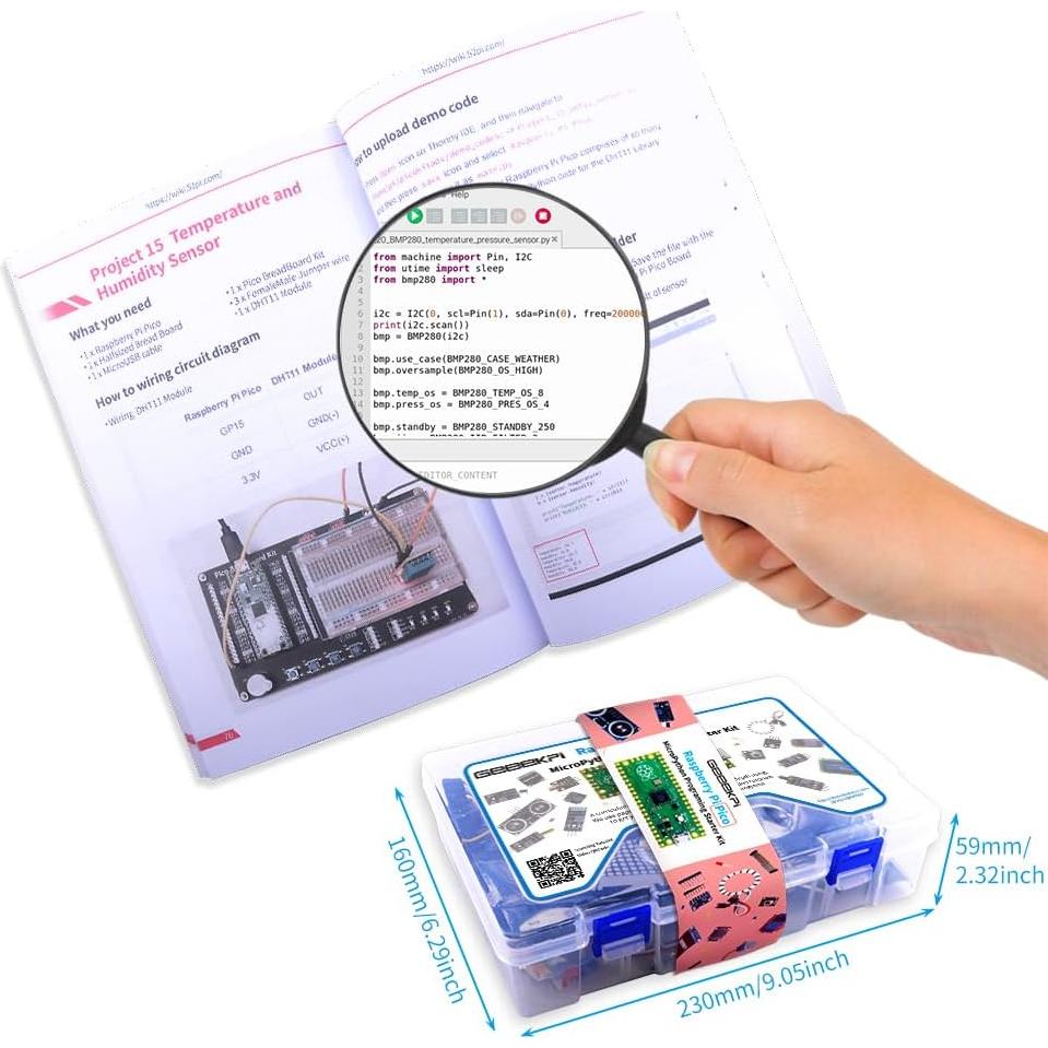 Kit de Programación Micro Python GeeekPi para Raspberry Pi Pico