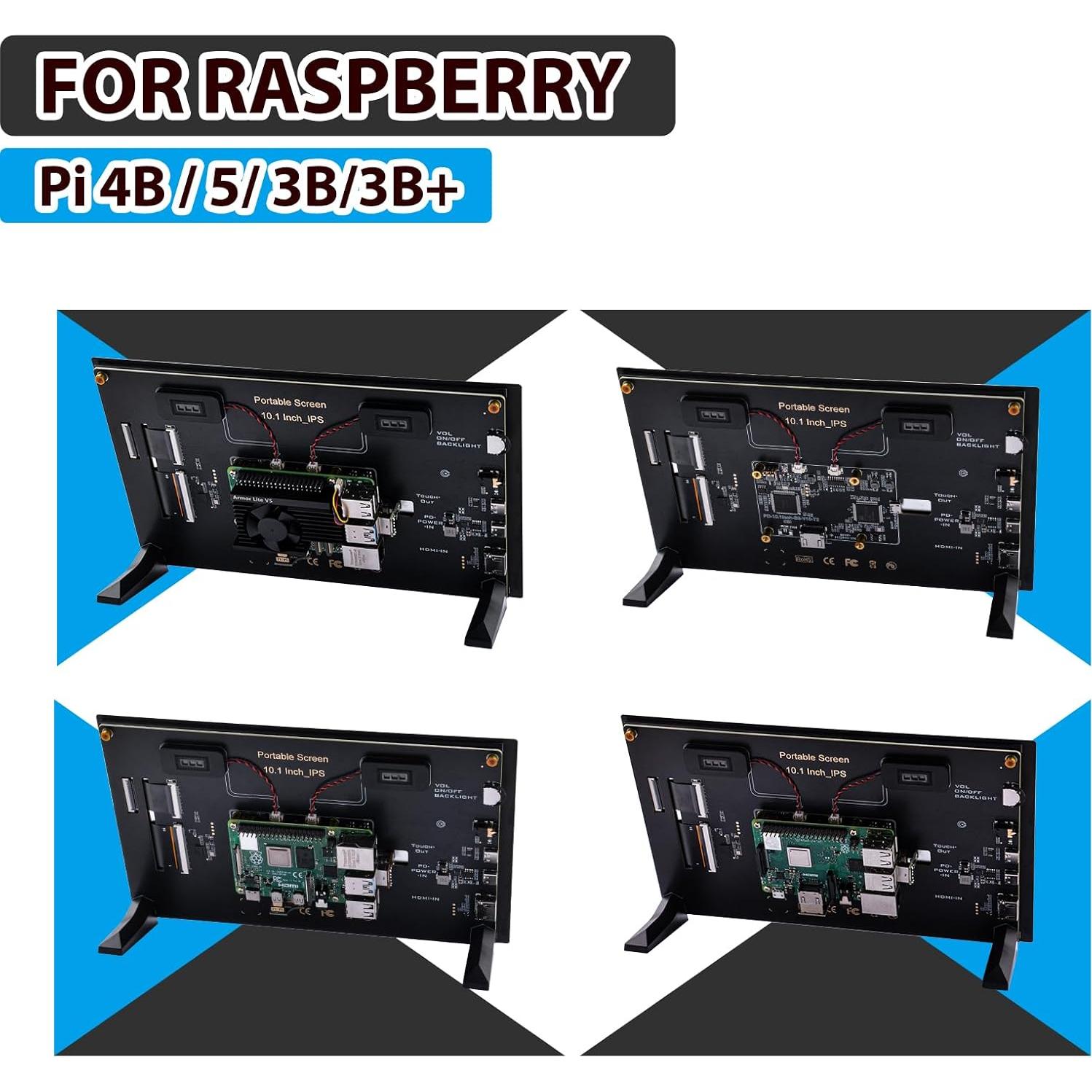 Pantalla Táctil Capacitiva 10.1" GeeekPi 1280x800 HDMI