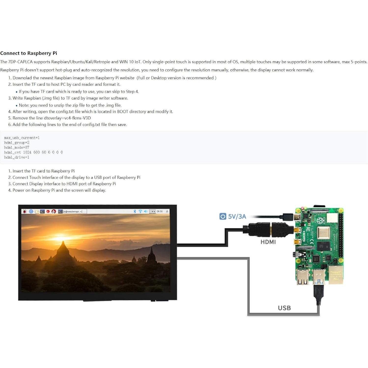 Módulo Pantalla Táctil Capacitiva 7" Ingcool 1024x600