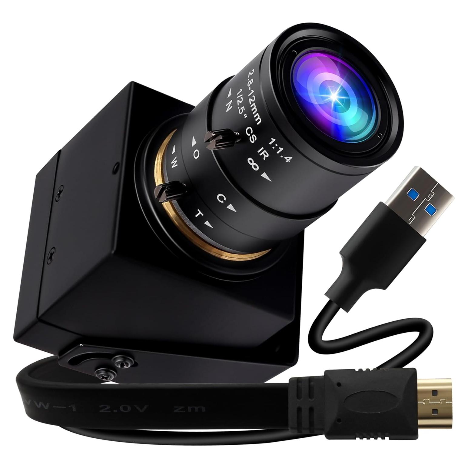 Cámara HDMI USB 4K 60fps IEights 2.8-12mm Zoom Mini