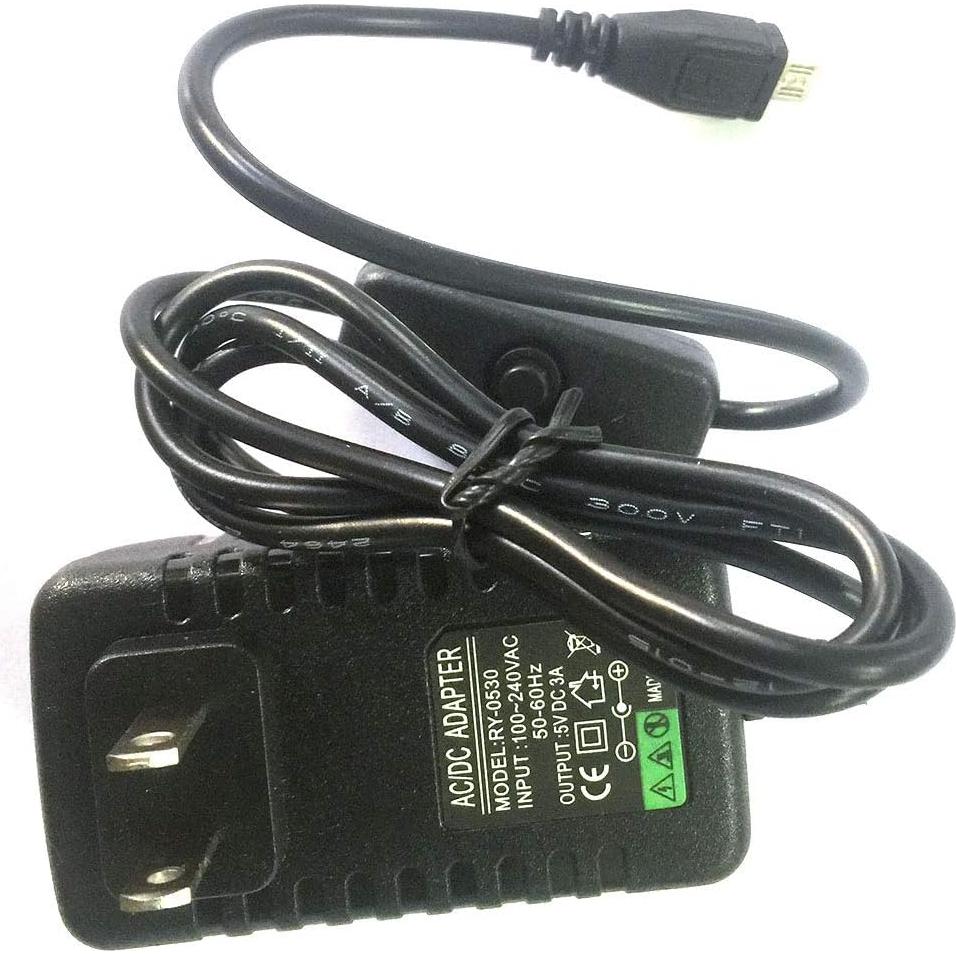 Fuente de Alimentación 5V 3A con Interruptor para Raspberry Pi