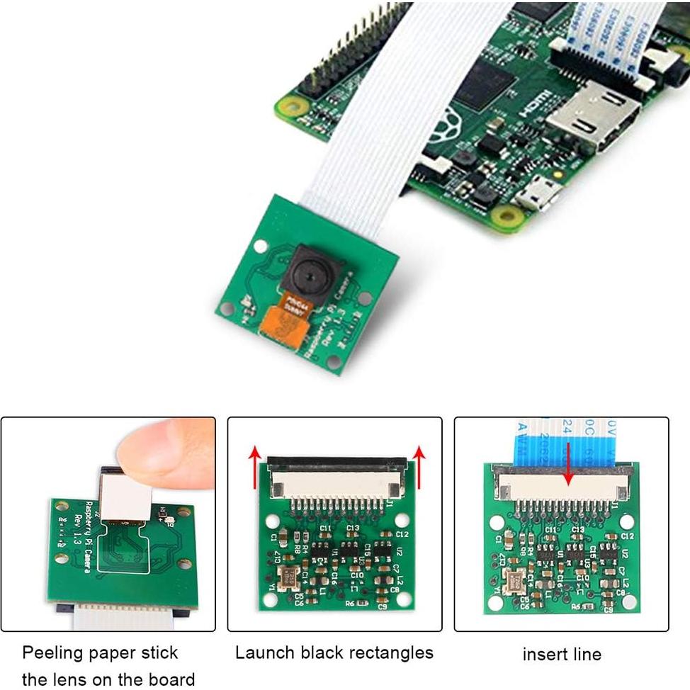 Cámara Mini DORHEA 5MP 1080p para Raspberry Pi A/B/2/3/4