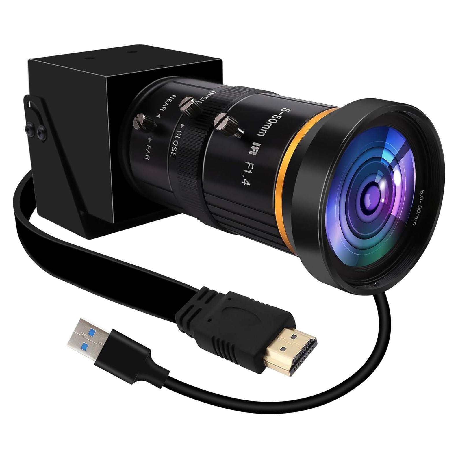 Cámara USB 4K ALPCAM con Zoom 10X y Salida HDMI