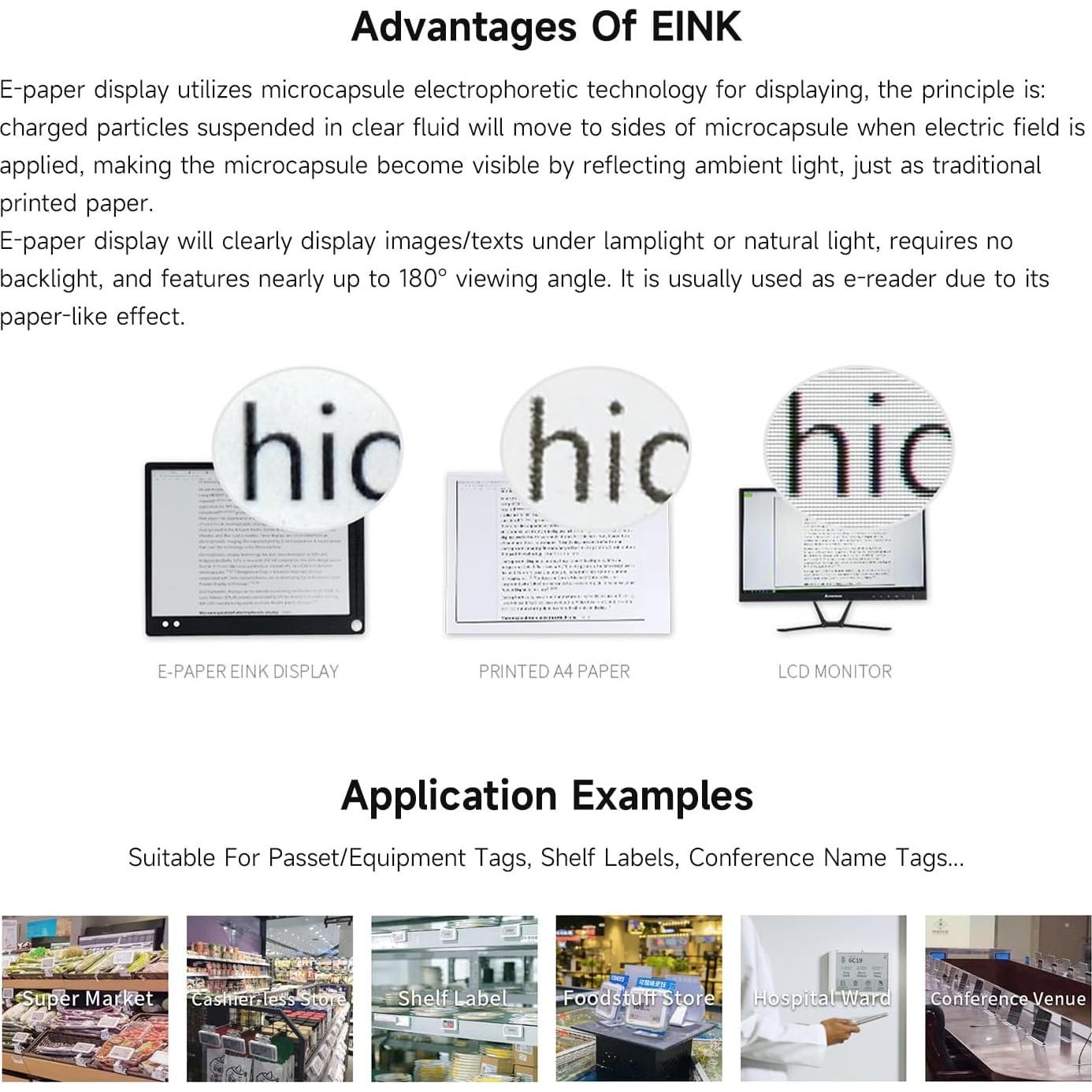 Pantalla E-Paper a Color 13.3" Waveshare E Ink Spectra 6