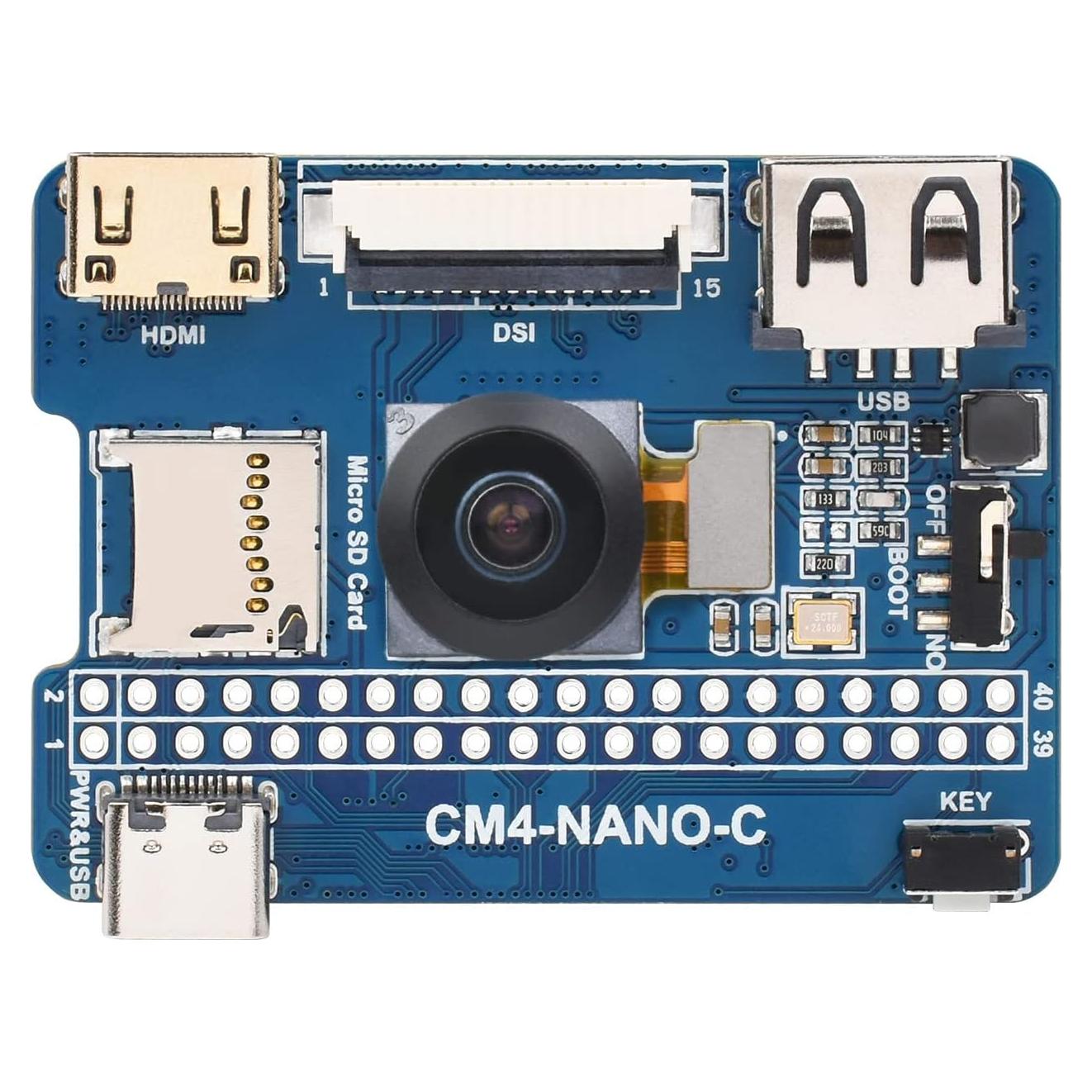 Placa Base Nano Waveshare CM4 Compatible con Raspberry Pi 8MP