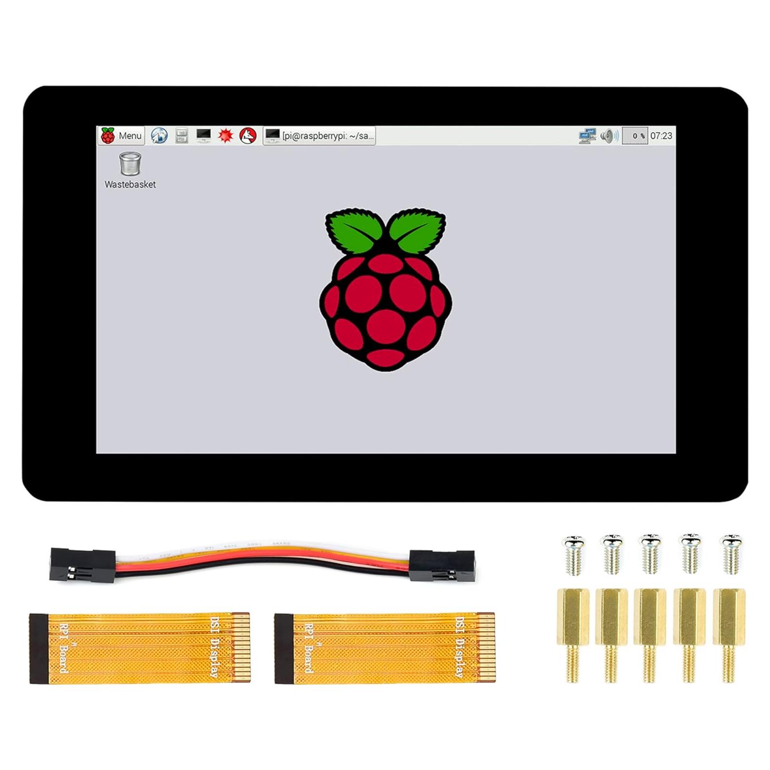 Pantalla Táctil LCD DSI 7" Waveshare 1024x600 para Raspberry Pi