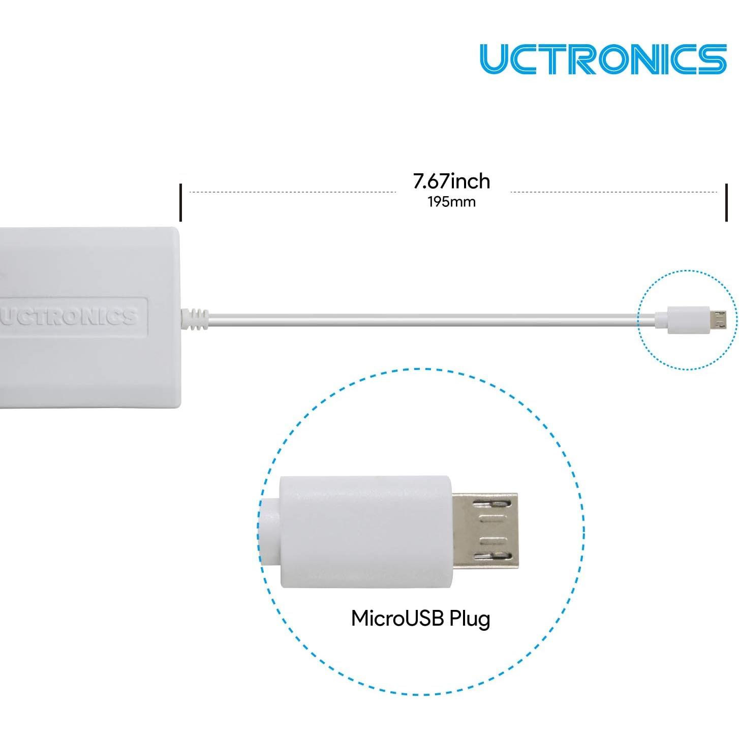 Adaptador UCTRONICS Micro USB PoE Ethernet para Raspberry Pi