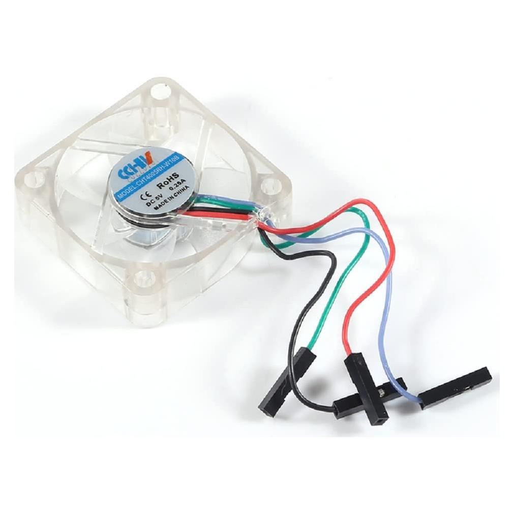 Ventilador PWM 5V DC 4010 RGB para Raspberry Pi - Silencioso