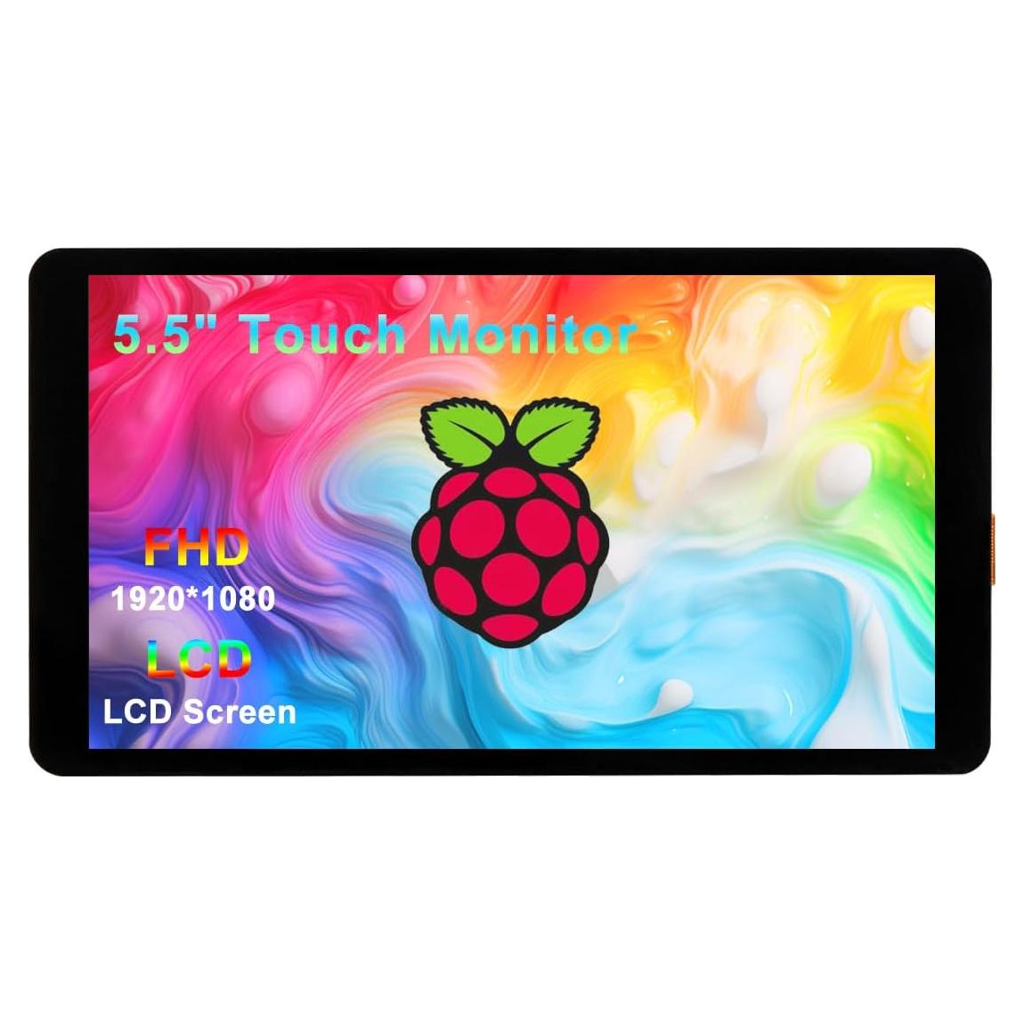 Monitor Táctil 5.5" Wisecoco LCD 1920x1080 para Raspberry Pi