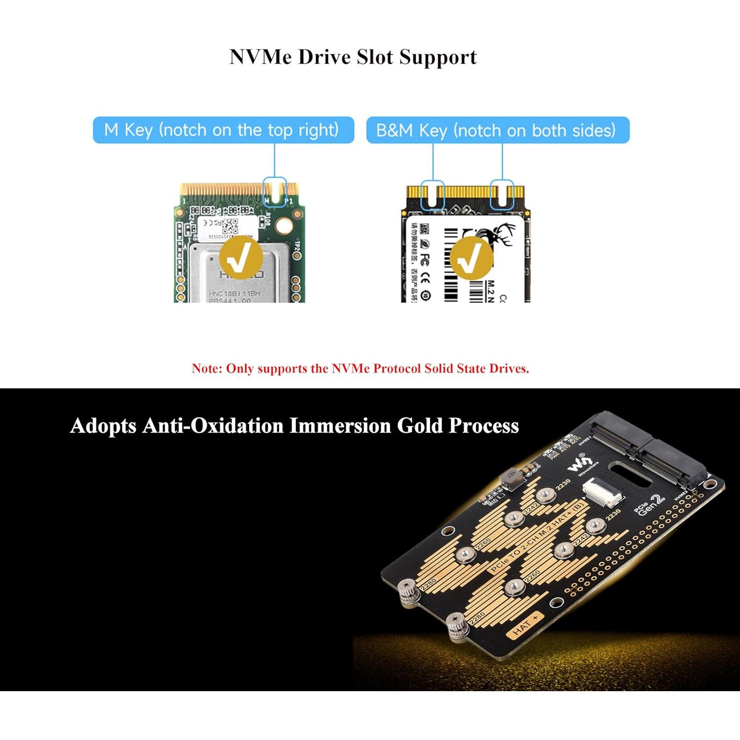 Adaptador PCIe a M.2 NVMe Wonrabai para Raspberry Pi 5