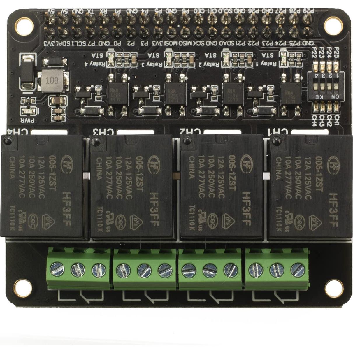 Módulo de expansión de relé 4 canales XICOOLEE para Raspberry Pi