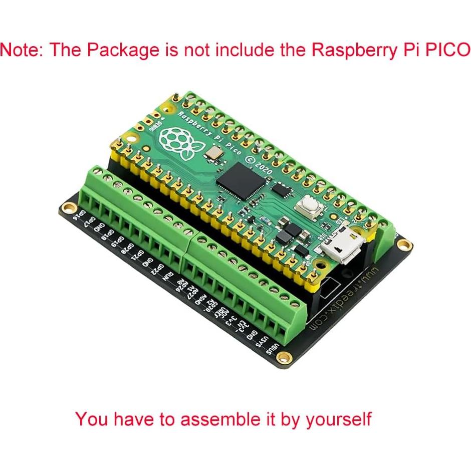 Placa de Expansión Flexible Treedix para Raspberry Pi Pico 2PCS