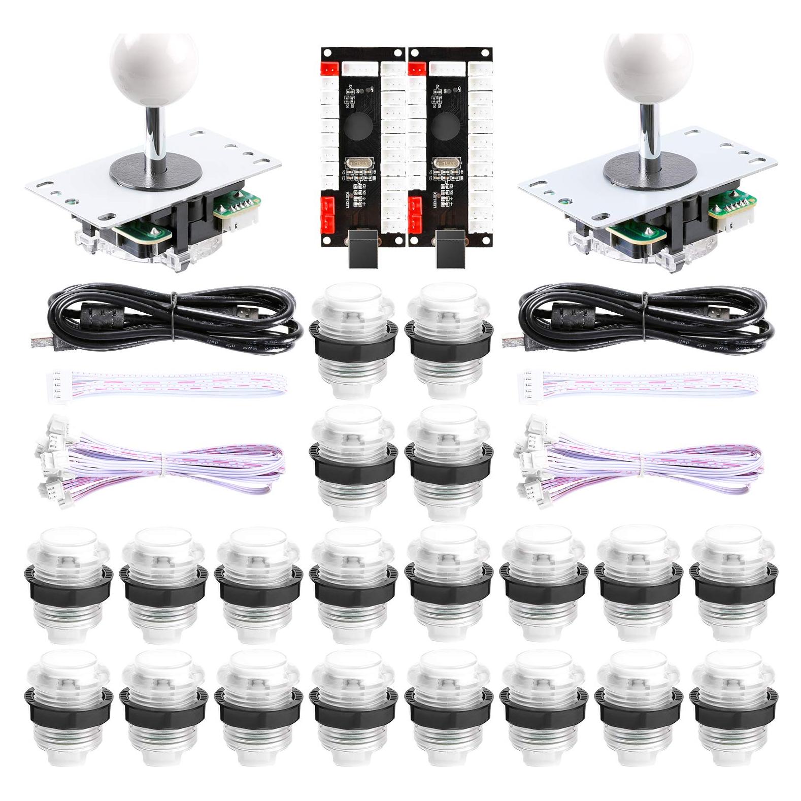 Kit Arcade DIY LED 2 Jugadores Easyget con Joystick y Botones