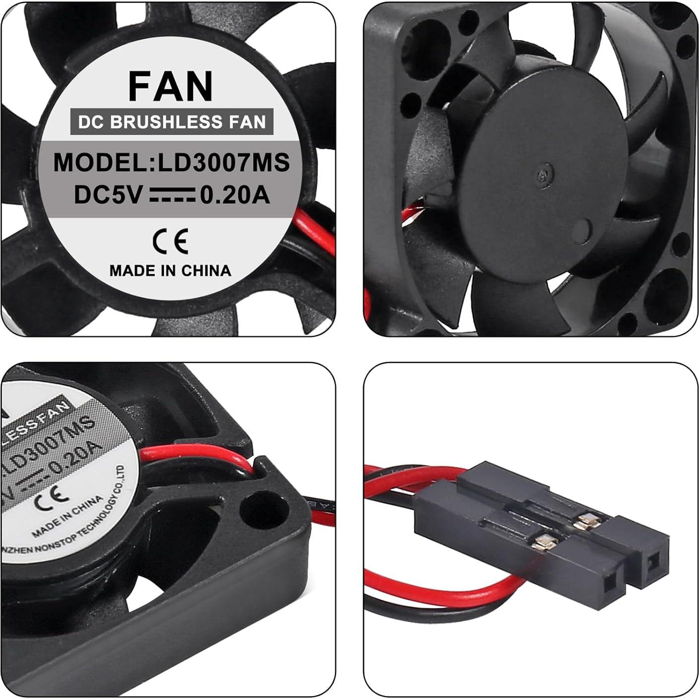 Ventilador de Enfriamiento D-FLIFE 30x30x7mm para Raspberry Pi