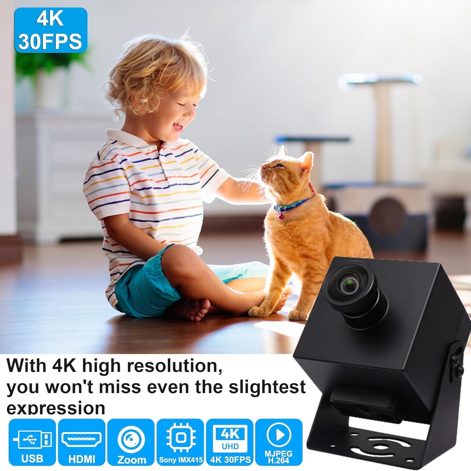 Cámara USB 4K MMlove con Salida HDMI y Zoom Digital 2x