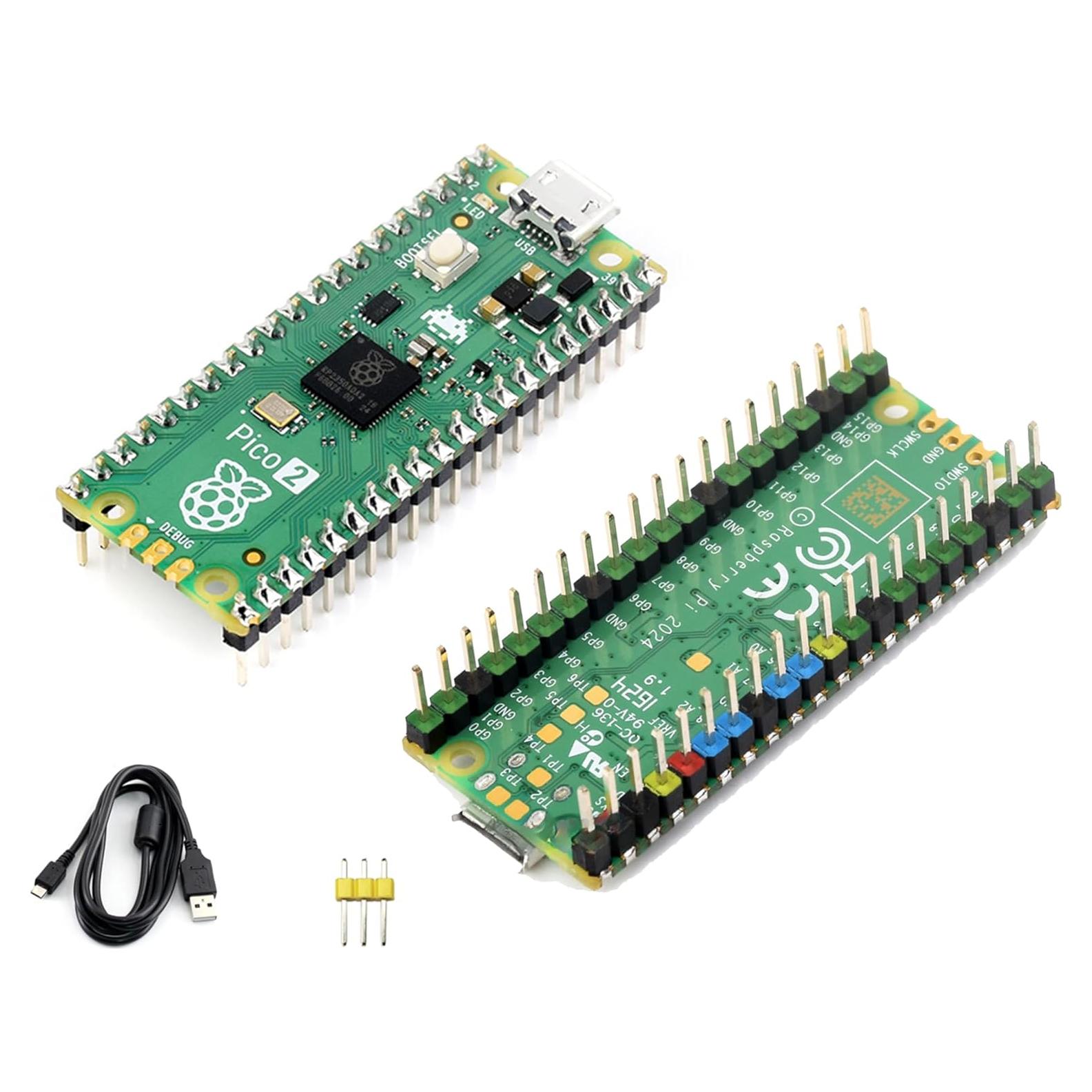 Microcontrolador UeeKKoo Pico 2 con Conector Pre-soldado