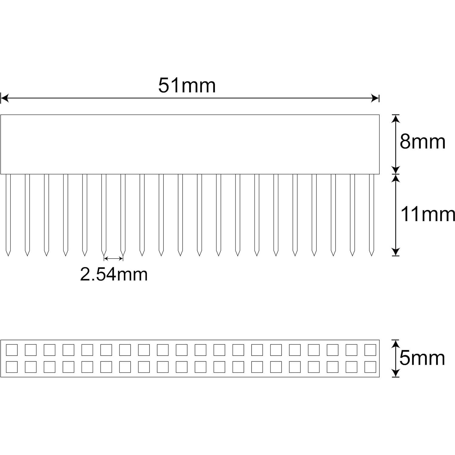 Conector Apilable Femenino 2x20 Pines Treedix - Paquete de 4
