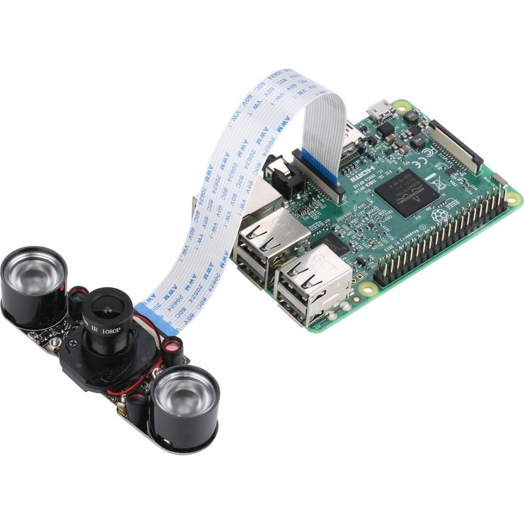 Módulo de Cámara IR-CUT Raspberry Pi 4 y 3, 5MP, Visión Nocturna