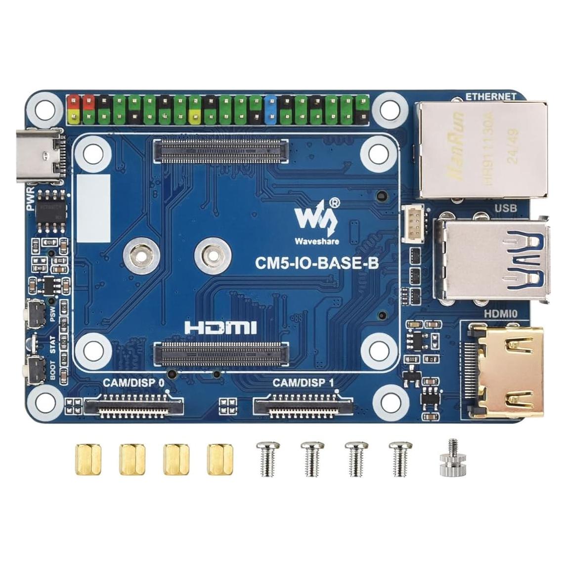 Placa Base Mini IO Waveshare para Raspberry Pi CM5 Lite