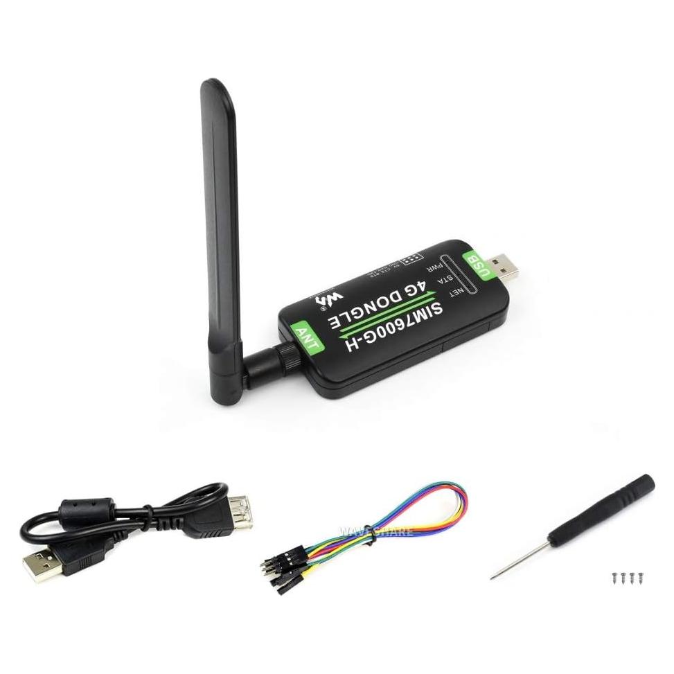 Adaptador DONGLE 4G LTE Waveshare SIM7600G-H GNSS