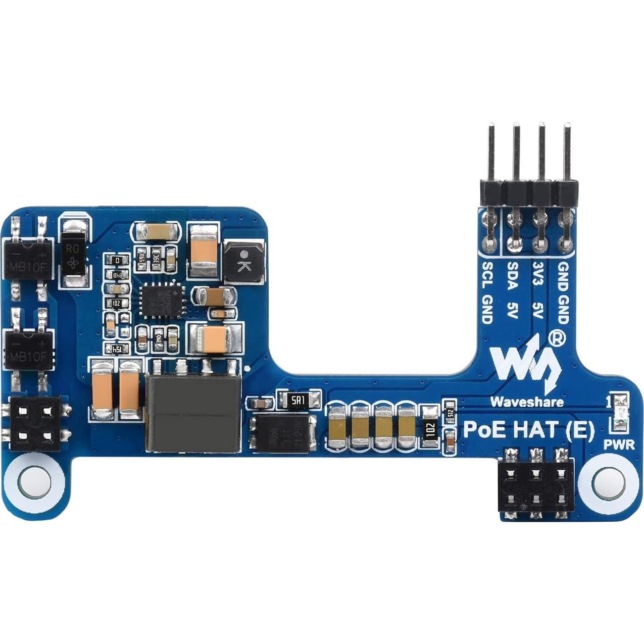 Power Over Ethernet HAT POE HAT for Raspberry Pi 3B+/Raspberry Pi 4B, 802.3af-Compliant, Compatible with Raspberry Pi Official Case
