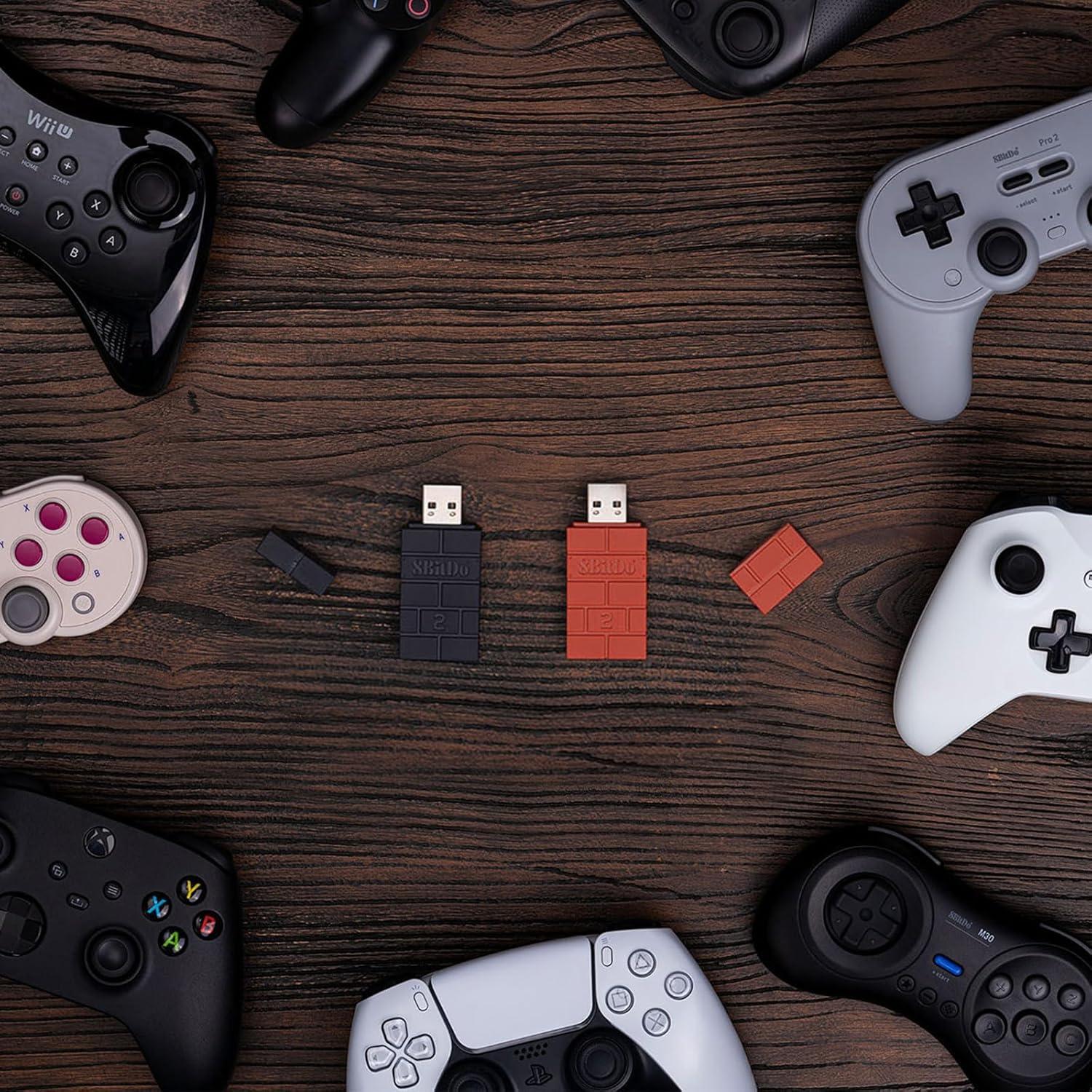 Adaptador Inalámbrico USB 8Bitdo 2 para Xbox, PS5, Switch